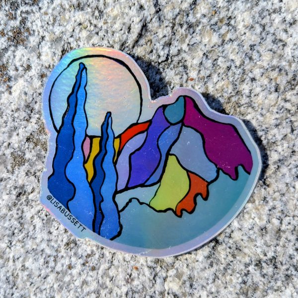 Round Mountain Sticker - Image 2
