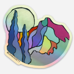 Round Mountain Sticker