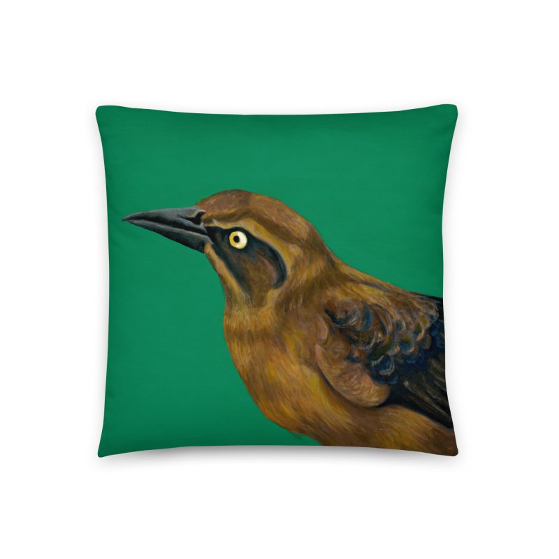 Female Grackle Pillow