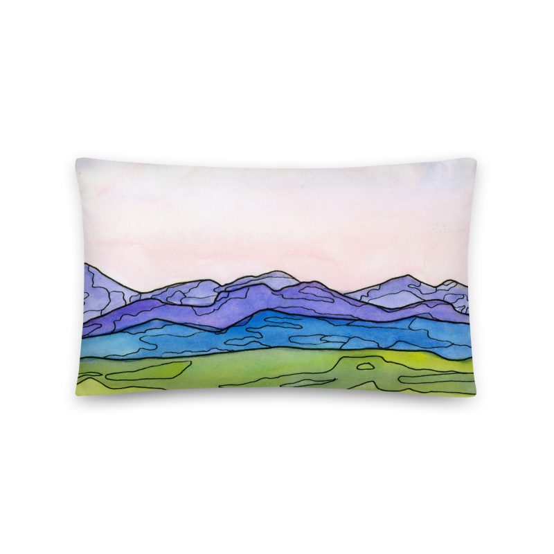 Mule Mountains Pillow