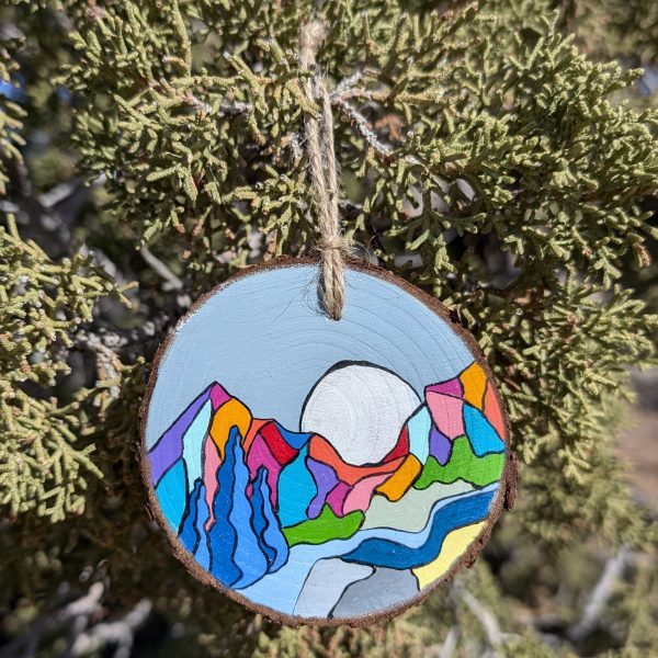 Hand-Painted Wooden Ornament