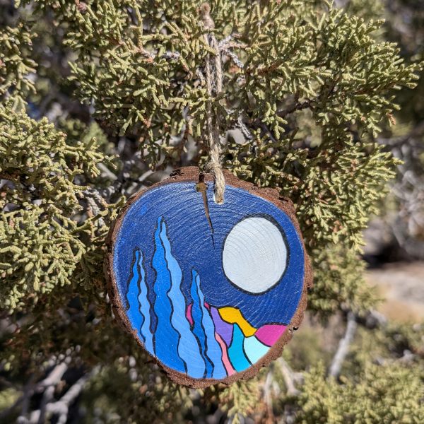 Hand-Painted Wooden Ornament