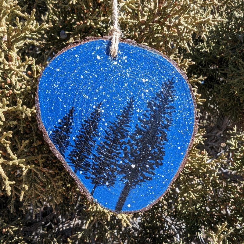Hand-Painted Wood Slice