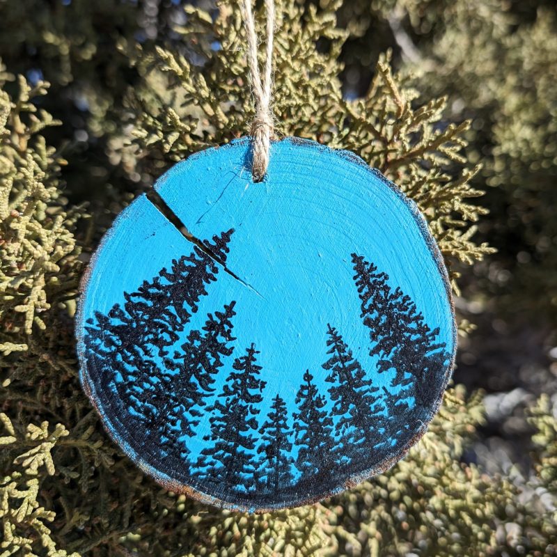 Hand-Painted Wood Slice