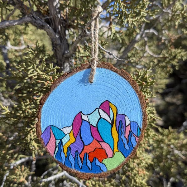 Hand-Painted Wooden Ornament