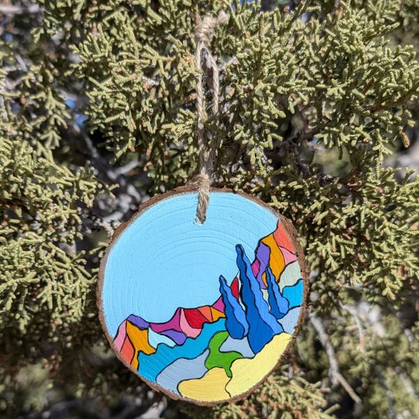 Hand-Painted Wooden Ornament