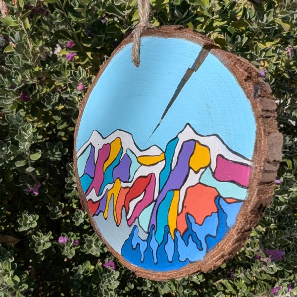 Hand-Painted Wooden Ornament - Image 2