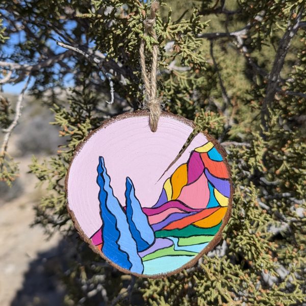 Hand-Painted Wooden Ornament