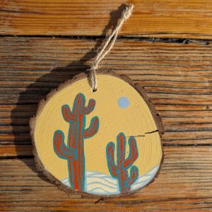Hand-Painted Wooden Ornament