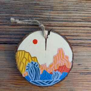 Hand-Painted Wooden Ornament