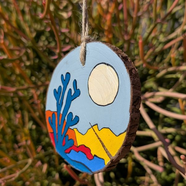 Hand-Painted Wooden Ornament - Image 2