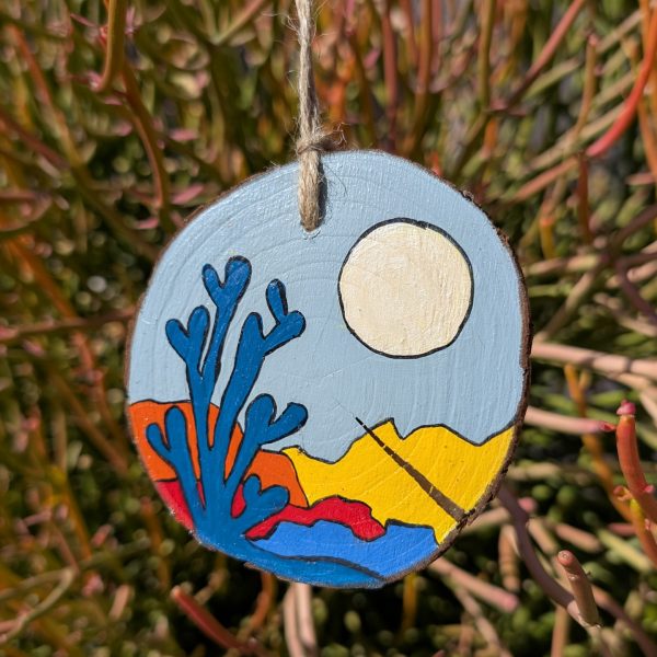 Hand-Painted Wooden Ornament