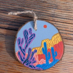 Hand-Painted Wooden Ornament