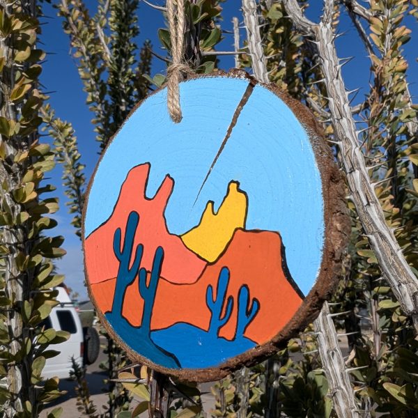 Hand-Painted Wooden Ornament - Image 2