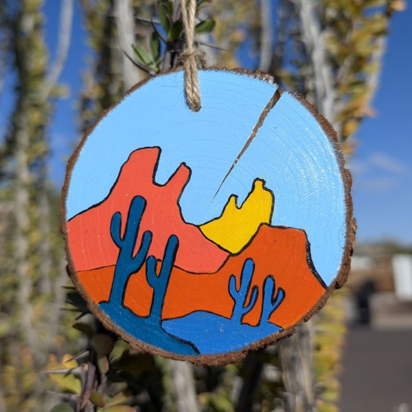 Hand-Painted Wooden Ornament