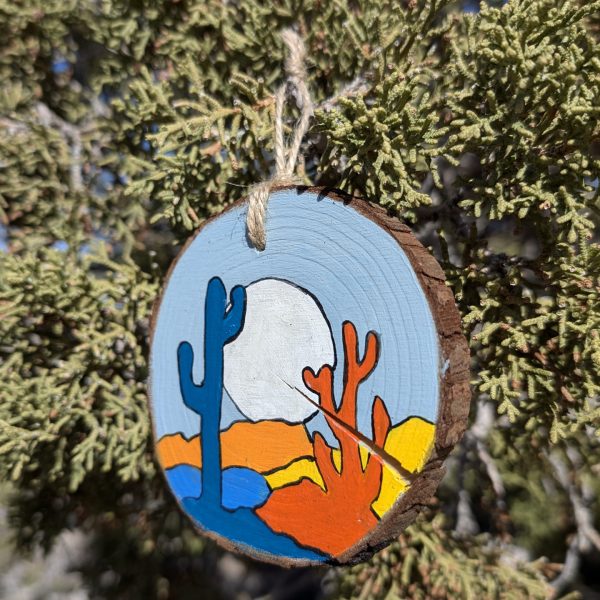 Hand-Painted Wooden Ornament - Image 2