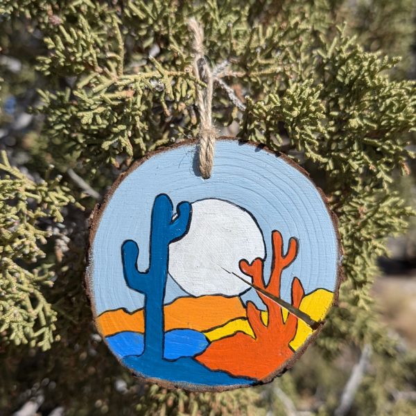 Hand-Painted Wooden Ornament