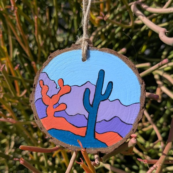 Hand-Painted Wooden Ornament