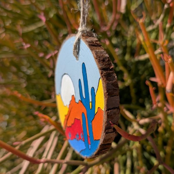 Hand-Painted Wooden Ornament - Image 2