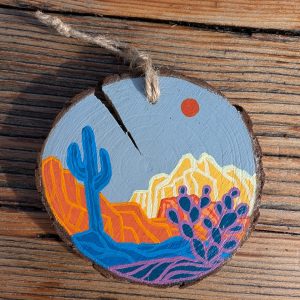 Hand-Painted Wooden Ornament