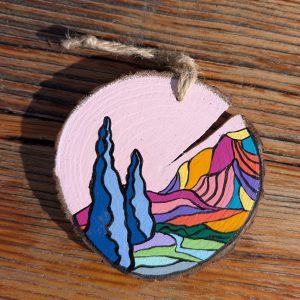 Hand-Painted Wooden Ornament