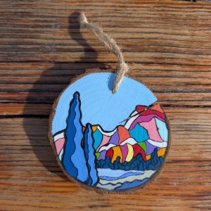 Hand-Painted Wooden Ornament