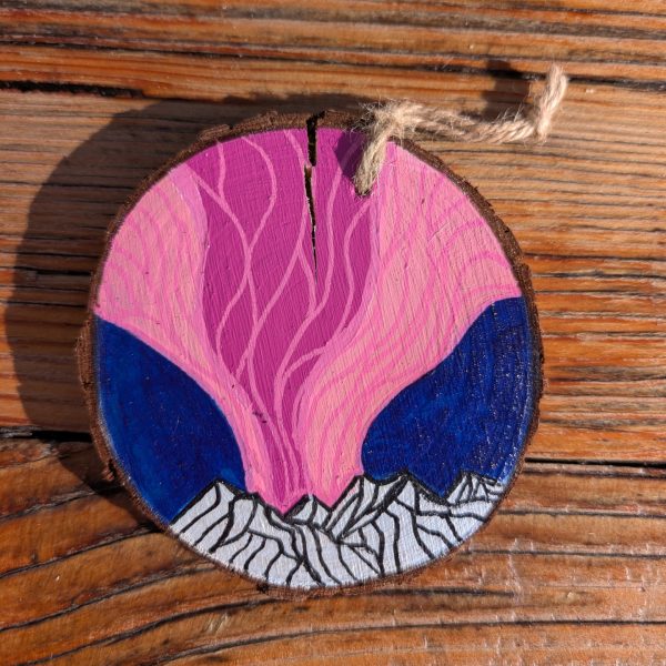 Hand-Painted Wood Slice