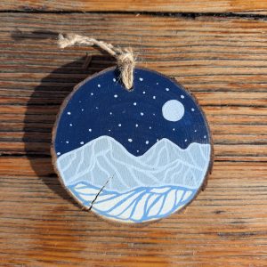 Hand-Painted Wooden Ornament