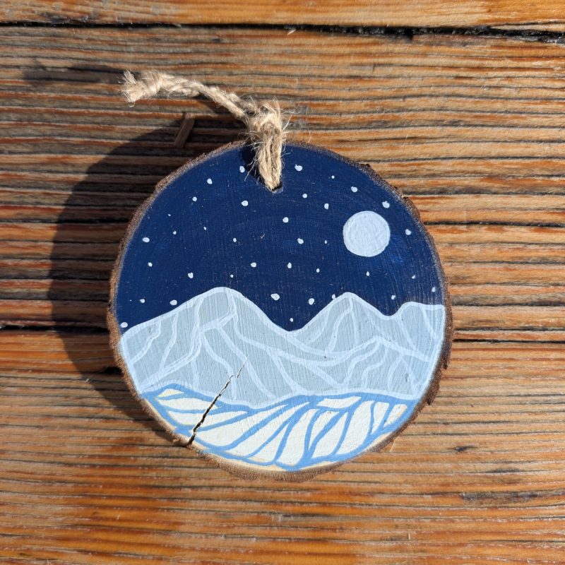 Hand-Painted Wood Slice