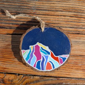 Hand-Painted Wooden Ornament