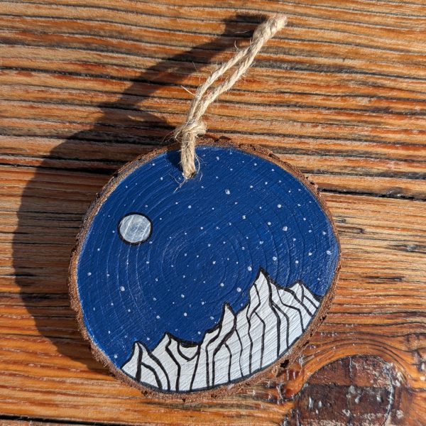 Hand-Painted Wood Slice