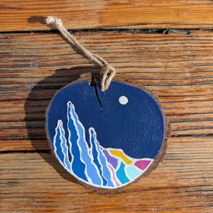 Hand-Painted Wooden Ornament