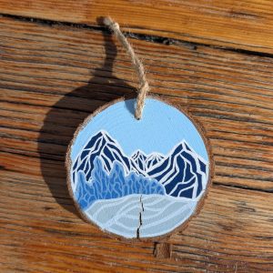 Hand-Painted Wooden Ornament