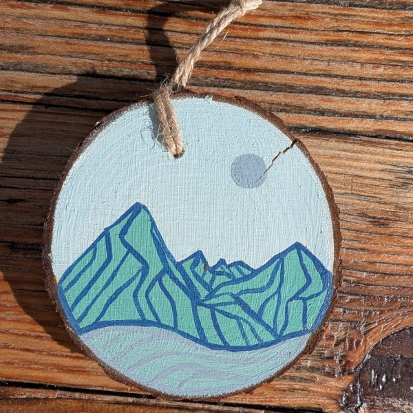 Hand-Painted Wood Slice