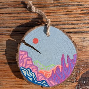 Hand-Painted Wooden Ornament