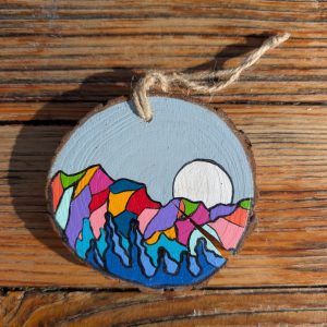 Hand-Painted Wooden Ornament