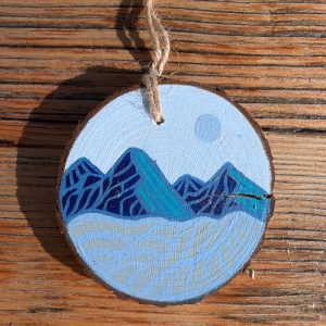 Hand-Painted Wooden Ornament
