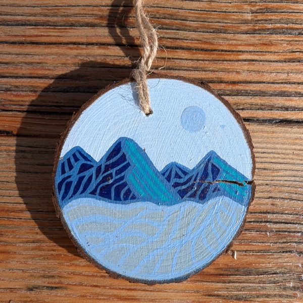 Hand-Painted Wood Slice