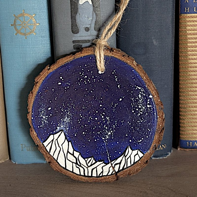 Hand-Painted Wood Slice