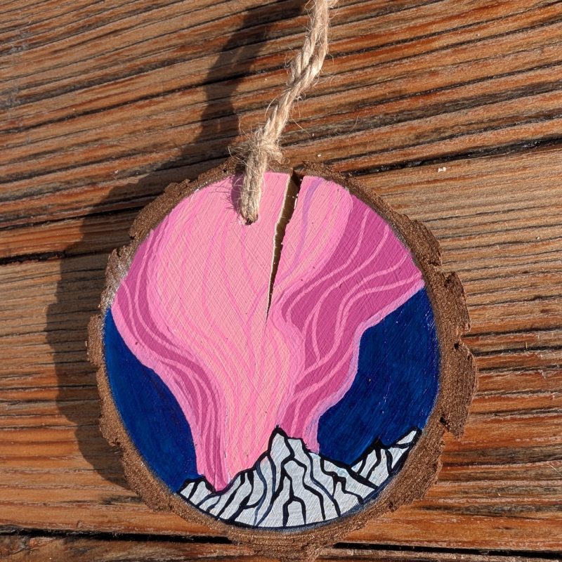 Hand-Painted Wood Slice