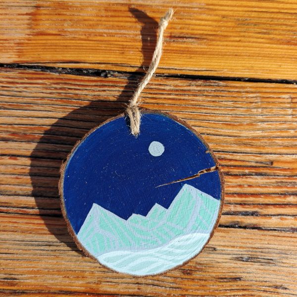 Hand-Painted Wood Slice