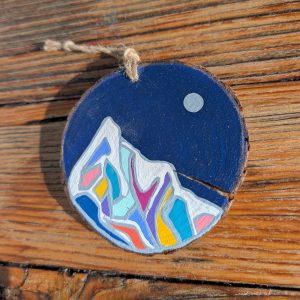 Hand-Painted Wooden Ornament