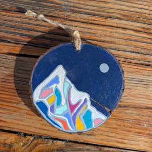 Hand-Painted Wooden Ornament
