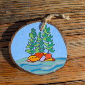 Hand-Painted Wooden Ornament