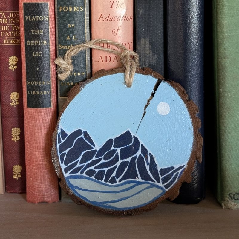 Hand-Painted Wood Slice