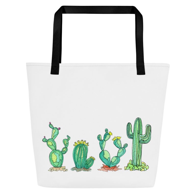 Colorful Cactus Tote Bag