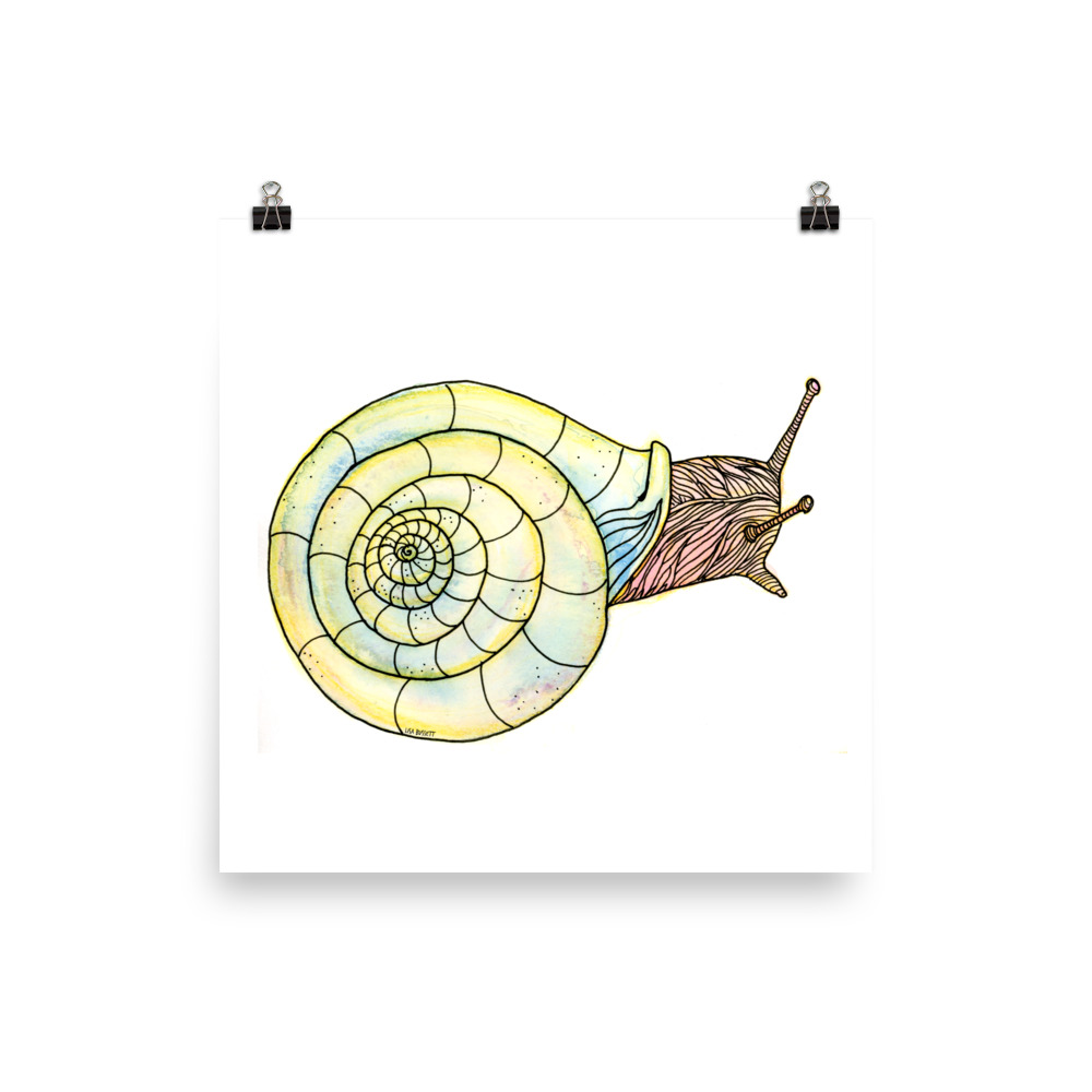 Forest Snail Print - Image 2