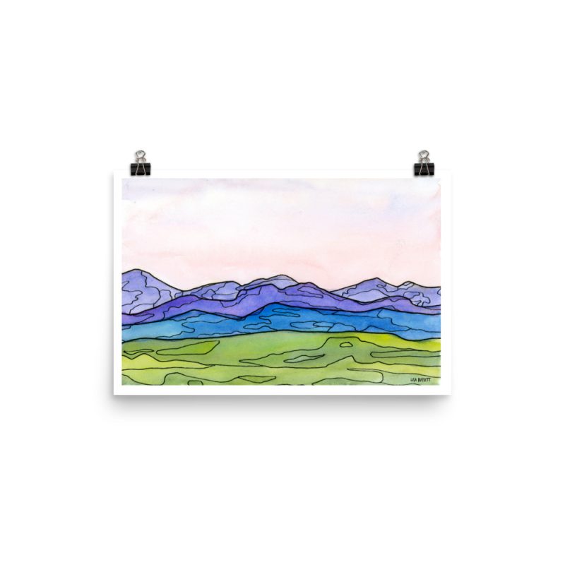 Mule Mountains Print