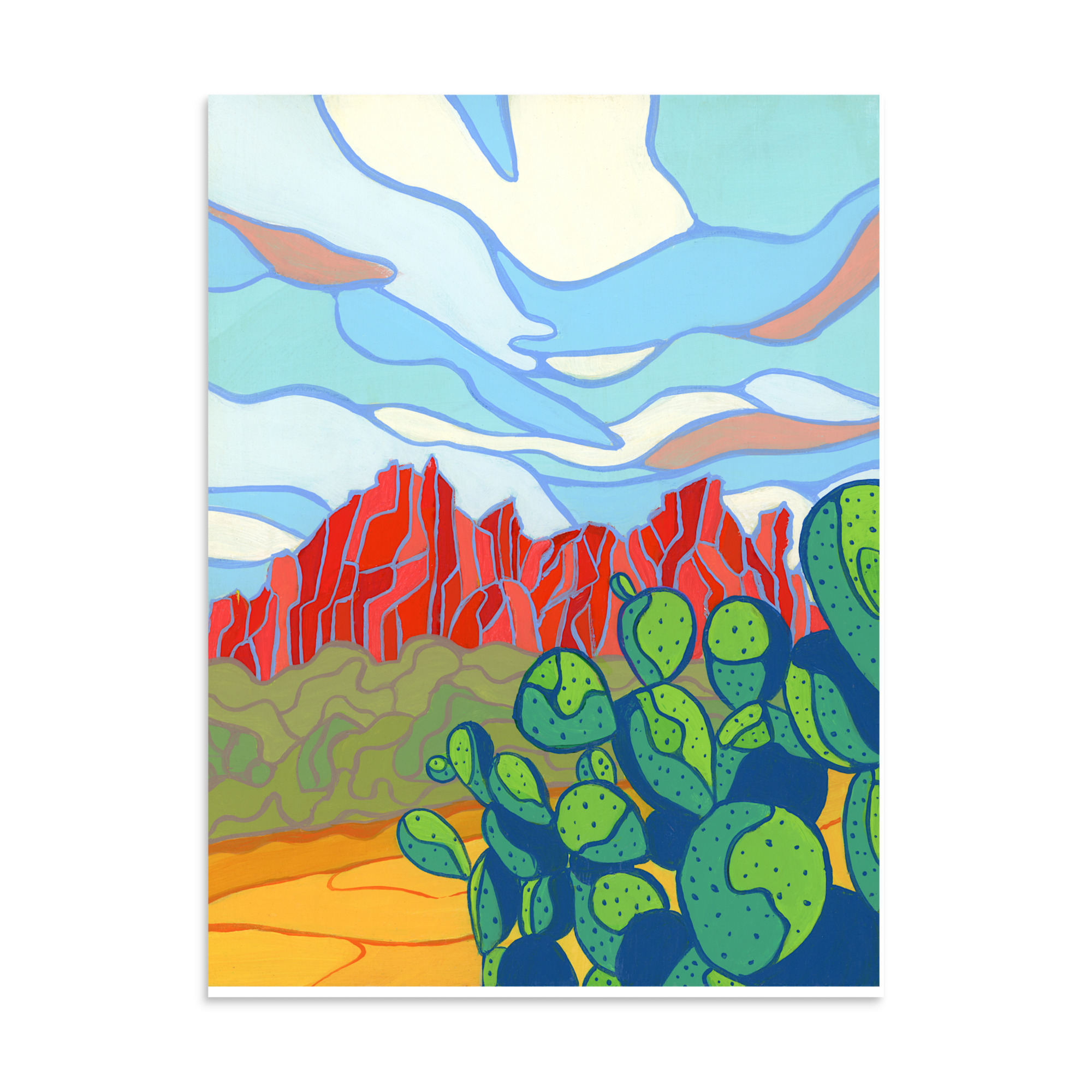 Ragged Top Mountain Print - Image 2