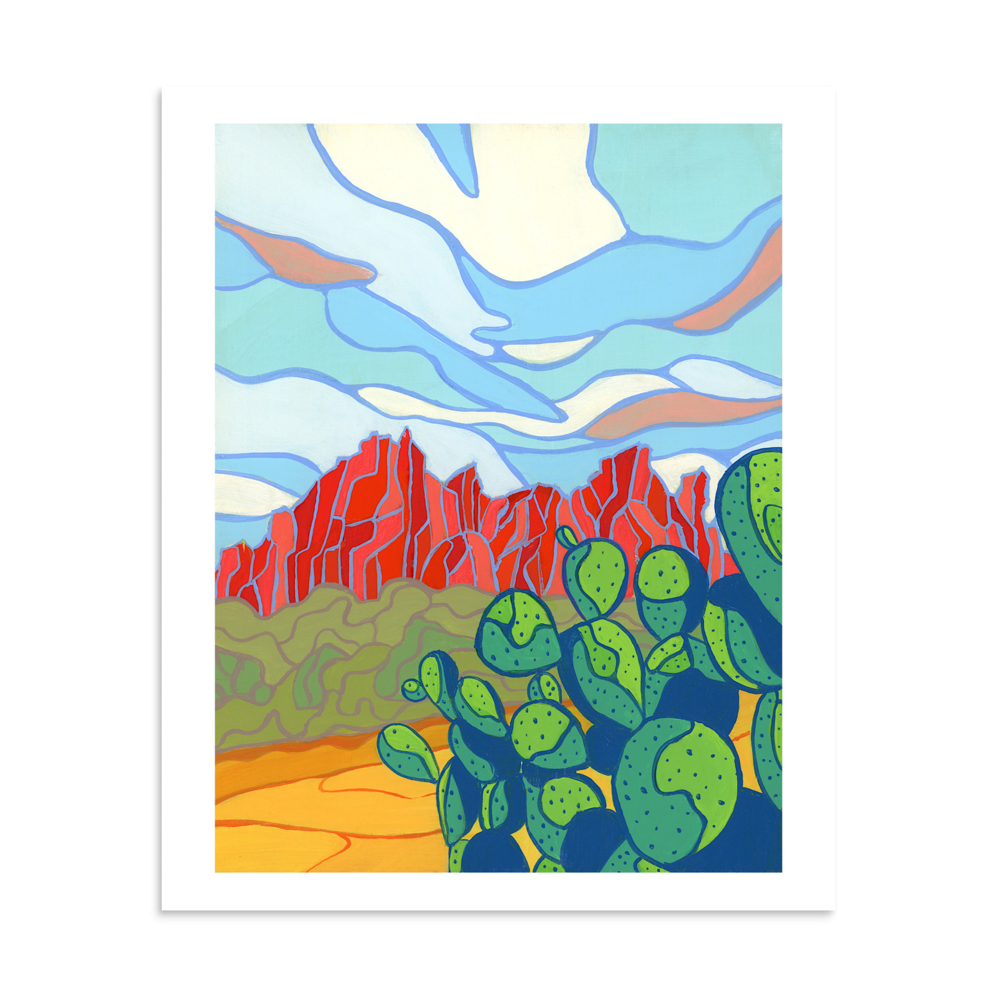 Ragged Top Mountain Print - Image 3